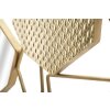 Espejo de pared Mauro Ferretti piedra 91x4x52 cm oro
