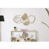 Espejo de pared Mauro Ferretti piedra 91x4x52 cm oro