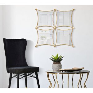 Espejo de pared Mauro Ferretti Jalo 68x3,5x68 cm oro