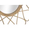 Espejo de pared Mauro Ferretti Almería Ø 65,5x3 cm marrón