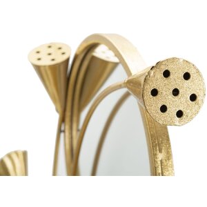 Espejo de pared Mauro Ferretti triple flujo 65x8x88 cm oro