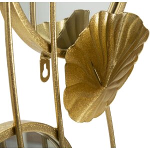 Espejo de pared Mauro Ferretti triple flujo 65x8x88 cm oro