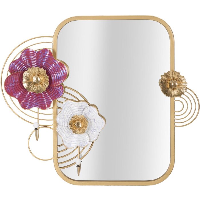 Espejo de pared Mauro Ferretti Lovis 75x9,5x64,1 cm dorado