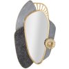 Espejo de pared Mauro Ferretti Art 55,9x5,7x90,8 cm gris dorado