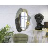 Espejo de pared Mauro Ferretti Art 55,9x5,7x90,8 cm gris dorado