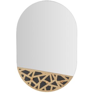 Espejo de pared Mauro Ferretti Carv 60x5.3x90 cm negro...
