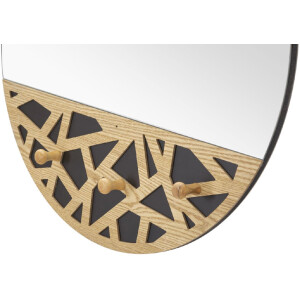 Espejo de pared Mauro Ferretti Carv 60x5.3x90 cm negro...