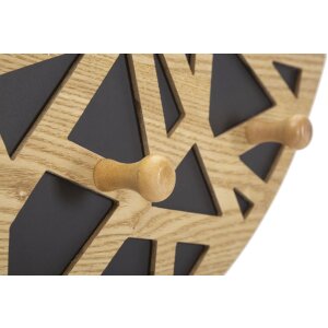 Espejo de pared Mauro Ferretti Carv 60x5.3x90 cm negro natural