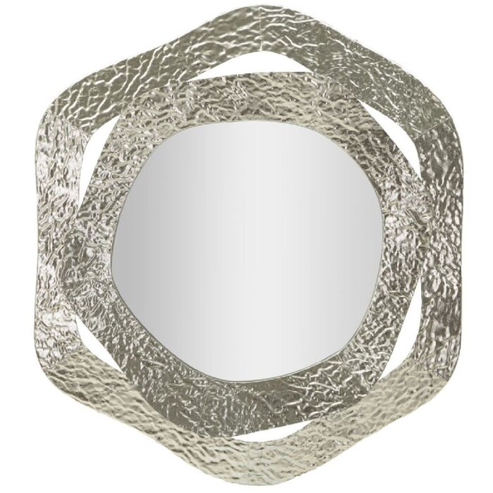 Espejo de pared Mauro Ferretti Aury 66x6x75 cm plata
