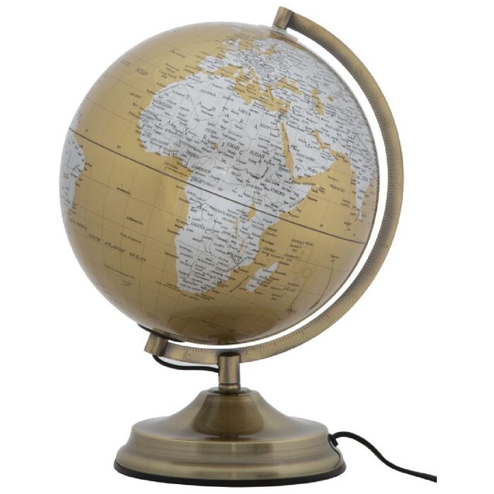 Mauro Ferretti Globo Naranja con luz Ø 25x38 cm oro plata