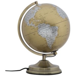 Mauro Ferretti Globo Naranja con luz Ø 25x38 cm oro plata