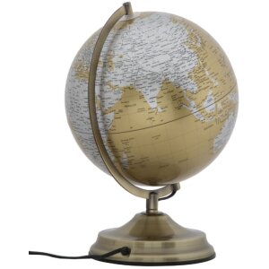 Mauro Ferretti Globo Naranja con luz Ø 25x38 cm oro plata