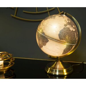 Mauro Ferretti Globo Naranja con luz Ø 25x38 cm oro plata