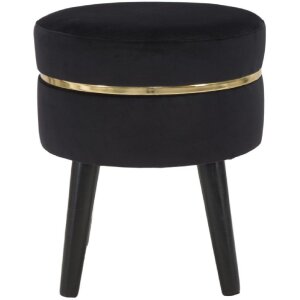 Mauro Ferretti taburete Paris Ø 35x40,5 cm oro negro