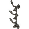 Mauro Ferretti botellero de pared Manhattan 6 plazas 27x15x55 cm cobre negro