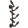 Mauro Ferretti botellero de pared Manhattan 6 plazas 27x15x55 cm cobre negro