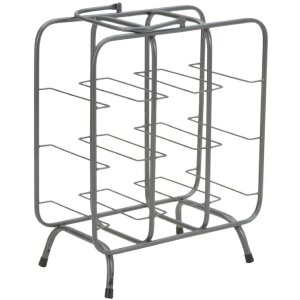 Mauro Ferretti botellero cuadrado 9 plazas 40x23x47,5 cm gris oscuro