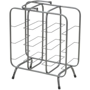 Mauro Ferretti botellero cuadrado 9 plazas 40x23x47,5 cm gris oscuro