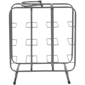 Mauro Ferretti botellero cuadrado 9 plazas 40x23x47,5 cm gris oscuro