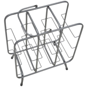 Mauro Ferretti botellero cuadrado 9 plazas 40x23x47,5 cm gris oscuro