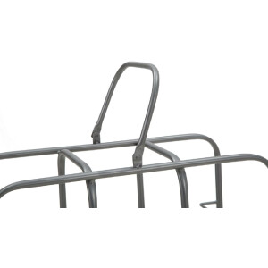 Mauro Ferretti botellero cuadrado 9 plazas 40x23x47,5 cm gris oscuro