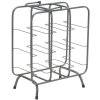 Mauro Ferretti botellero cuadrado 9 plazas 40x23x47,5 cm gris oscuro