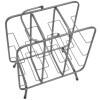 Mauro Ferretti botellero cuadrado 9 plazas 40x23x47,5 cm gris oscuro