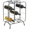 Mauro Ferretti botellero cuadrado 9 plazas 40x23x47,5 cm gris oscuro