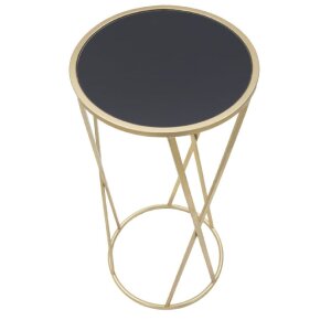 Mauro Ferretti mesa teléfono individual Ø 35x75 cm oro negro