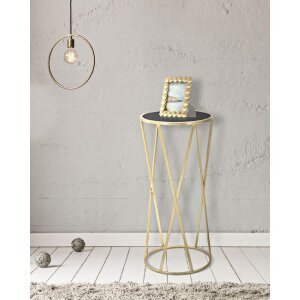 Mauro Ferretti mesa teléfono individual Ø 35x75 cm oro negro