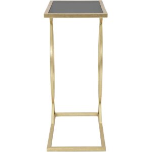 Mesa de sofá Mauro Ferretti 45,5x25,5x60 cm oro negro