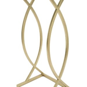 Mesa de sofá Mauro Ferretti 45,5x25,5x60 cm oro negro