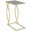 Mesa de sofá Mauro Ferretti 45,5x25,5x60 cm oro negro