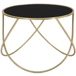 Mesa auxiliar Mauro Ferretti Anillo Ø 60x45 cm oro...