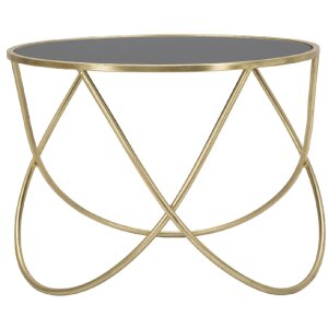 Mesa auxiliar Mauro Ferretti Anillo Ø 60x45 cm oro...