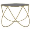 Mesa auxiliar Mauro Ferretti Anillo Ø 60x45 cm oro negro