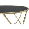 Mesa auxiliar Mauro Ferretti Anillo Ø 60x45 cm oro negro