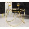 Mesa auxiliar Mauro Ferretti Anillo Ø 60x45 cm oro negro