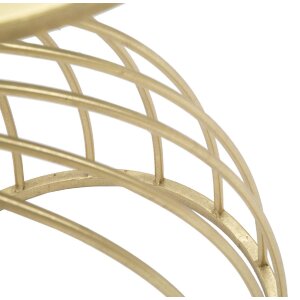 Mauro Ferretti Mesa auxiliar al ras Ø 35x60 cm oro negro