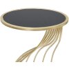 Mauro Ferretti Mesa auxiliar al ras Ø 35x60 cm oro negro