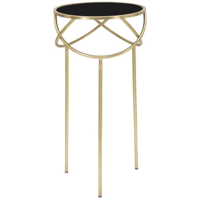 Mesa auxiliar Mauro Ferretti Anillo Ø 40x80 cm oro negro