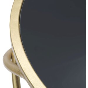 Mesa auxiliar Mauro Ferretti Anillo Ø 40x80 cm oro negro