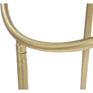 Mesa auxiliar Mauro Ferretti Anillo Ø 40x80 cm oro negro
