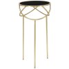 Mesa auxiliar Mauro Ferretti Anillo Ø 40x80 cm oro negro