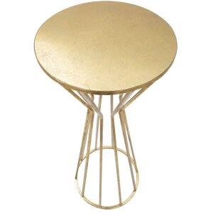 Mauro Ferretti mesa auxiliar Stick Glam Ø 38x100 cm oro