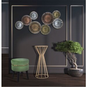 Mauro Ferretti mesa auxiliar Stick Glam Ø 38x100 cm oro