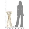 Mauro Ferretti mesa auxiliar Stick Glam Ø 38x100 cm oro