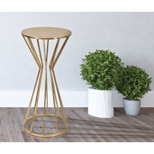 Mauro Ferretti mesa auxiliar Stick Glam Ø 38x80 cm oro