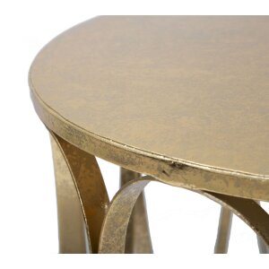 Mauro Ferretti mesa auxiliar Venezia Ø 37x58 cm oro