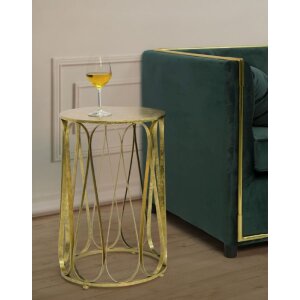 Mauro Ferretti mesa auxiliar Venezia Ø 37x58 cm oro